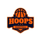 Hoops Basketball logo template 03