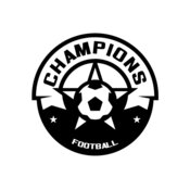 Champions Football logo template