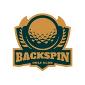 Backspin Golf club logo template