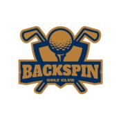 Backspin Golf Club logo template